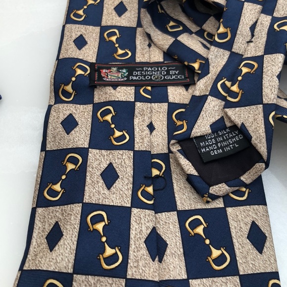 Gucci tie. Classic. Silk excellent condition. - Picture 5 of 5